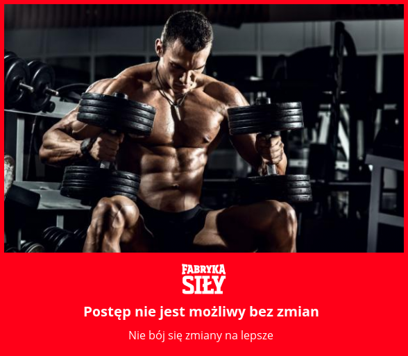 Postęp nie jest możliwy bez zmian - motywacja do treningu - Fabryka Siły