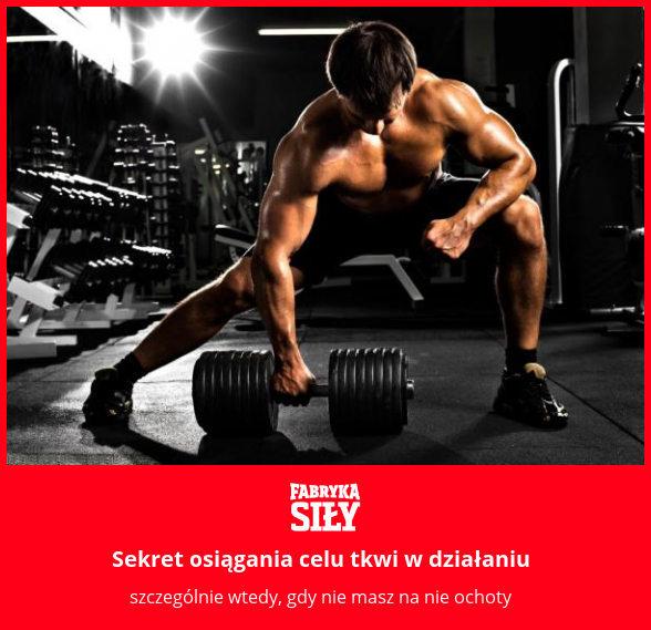 Sekret osiągania celu tkwi w działaniu - motywacja do treningu - Fabryka Siły