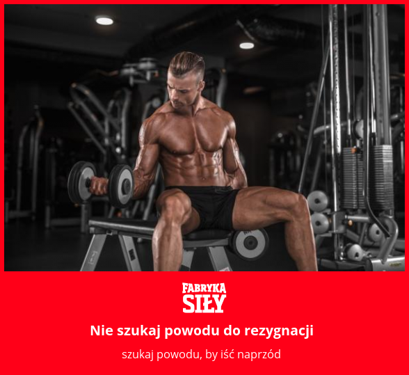 Nie szukaj powodu do rezygnacji - motywacja do treningu - Fabryka Siły