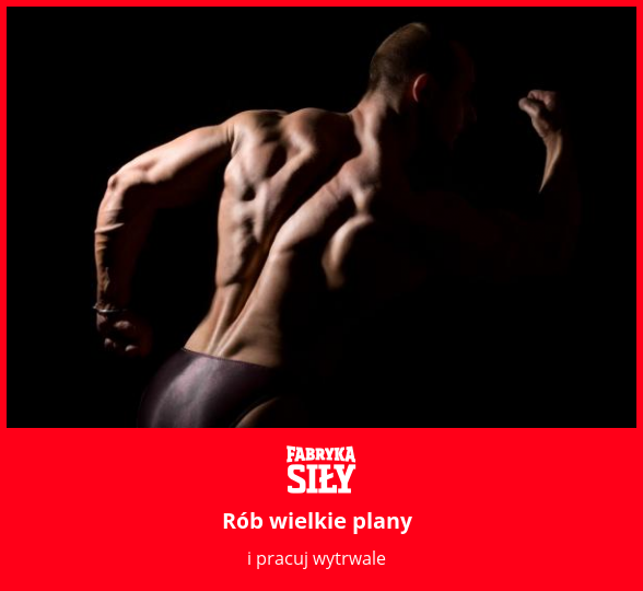 Rób wielkie plany - motywacja do treningu - Fabryka Siły