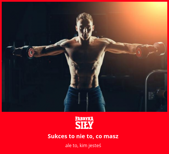 Sukces to nie to, co masz - motywacja do treningu - Fabryka Siły