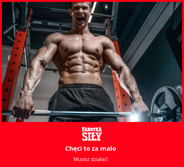 Chęci to za mało - motywacja do treningu - Fabryka Siły