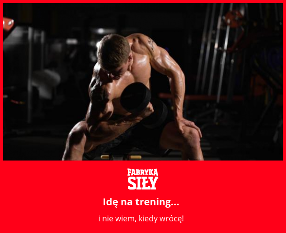 Idę na trening... - motywacja do treningu - Fabryka Siły