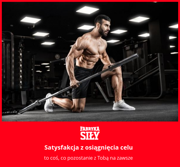 Satysfakcja z osiągnięcia celu - motywacja do treningu - Fabryka Siły