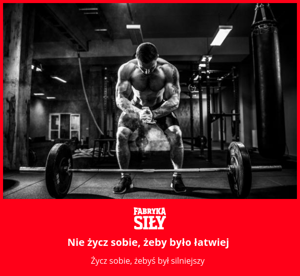 Nie życz sobie, żeby było łatwiej - motywacja do treningu - Fabryka Siły