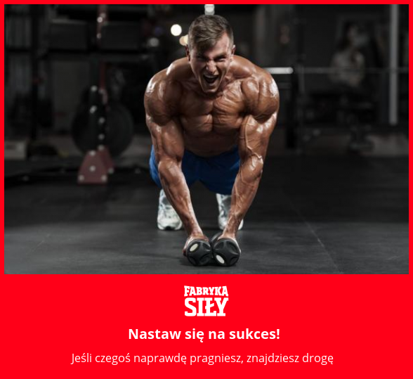 Nastaw się na sukces! - motywacja do treningu - Fabryka Siły