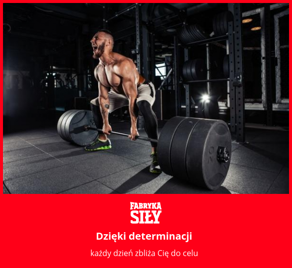Dzięki determinacji - motywacja do treningu - Fabryka Siły