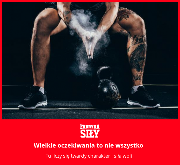 Wielkie oczekiwania to nie wszystko - motywacja do treningu - Fabryka Siły