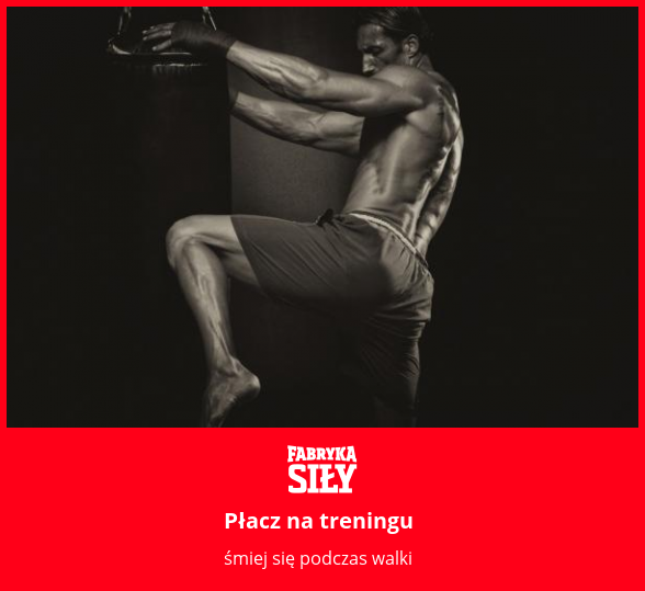 Płacz na treningu - motywacja do treningu - Fabryka Siły