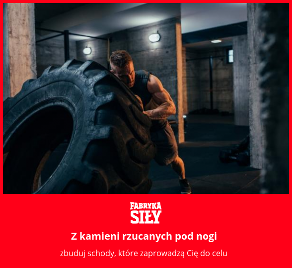Z kamieni rzucanych pod nogi - motywacja do treningu - Fabryka Siły