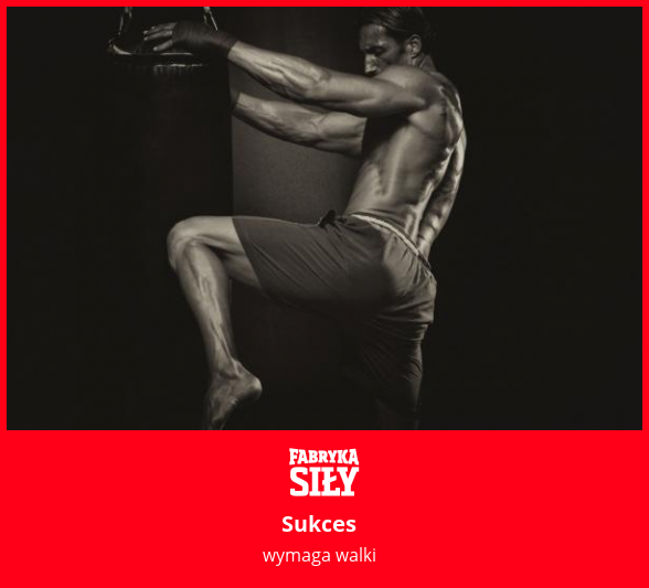 Sukces - motywacja do treningu - Fabryka Siły