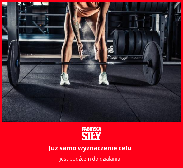 Już samo wyznaczenie celu - motywacja do treningu - Fabryka Siły