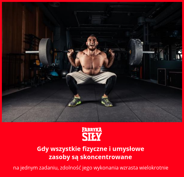 Gdy wszystkie fizyczne i umysłowe zasoby są skoncentrowane - motywacja do treningu - Fabryka Siły