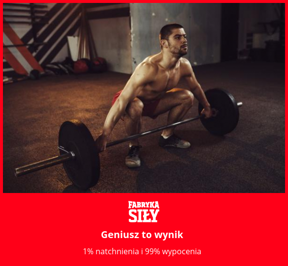 Geniusz to wynik - motywacja do treningu - Fabryka Siły