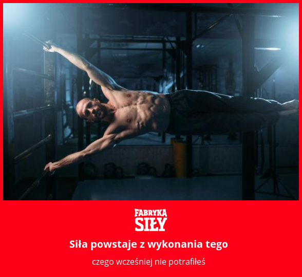 Siła powstaje z wykonania tego - motywacja do treningu - Fabryka Siły