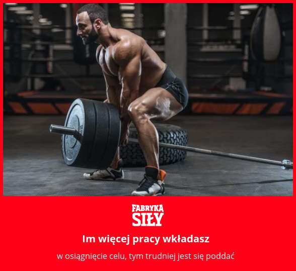 Im więcej pracy wkładasz - motywacja do treningu - Fabryka Siły