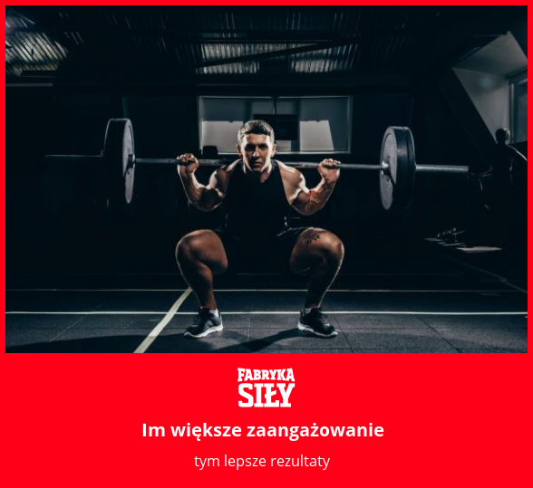 Im większe zaangażowanie - motywacja do treningu - Fabryka Siły