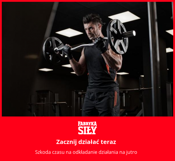 Zacznij działać teraz - motywacja do treningu - Fabryka Siły