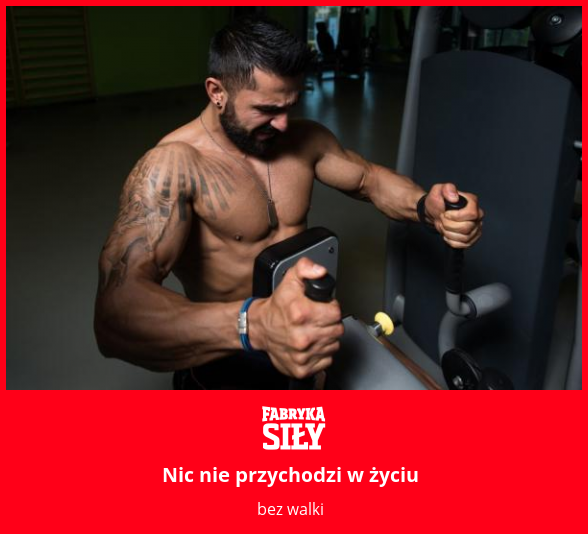 Nic nie przychodzi w życiu - motywacja do treningu - Fabryka Siły