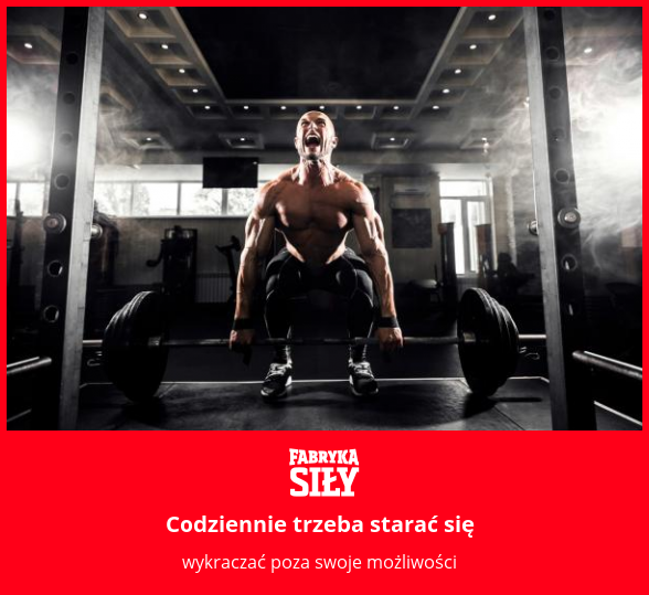 Codziennie trzeba starać się - motywacja do treningu - Fabryka Siły