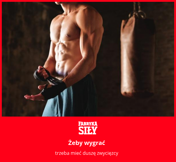 Żeby wygrać - motywacja do treningu - Fabryka Siły