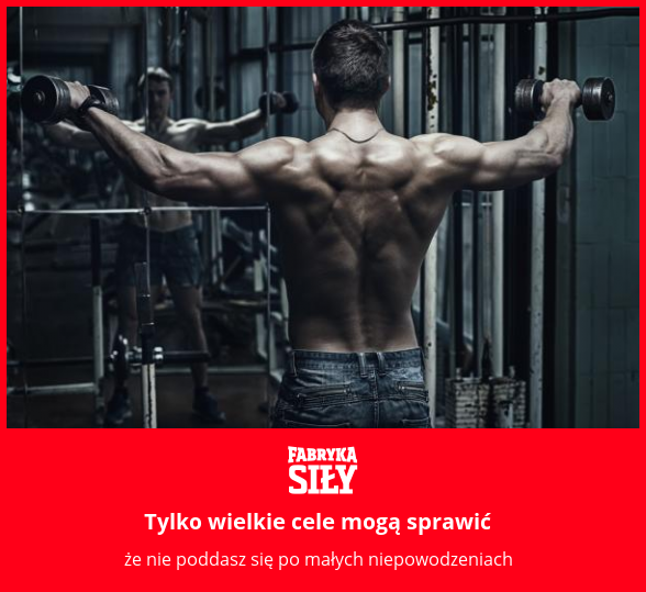 Tylko wielkie cele mogą sprawić - motywacja do treningu - Fabryka Siły