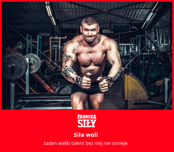 Siła woli - motywacja do treningu - Fabryka Siły
