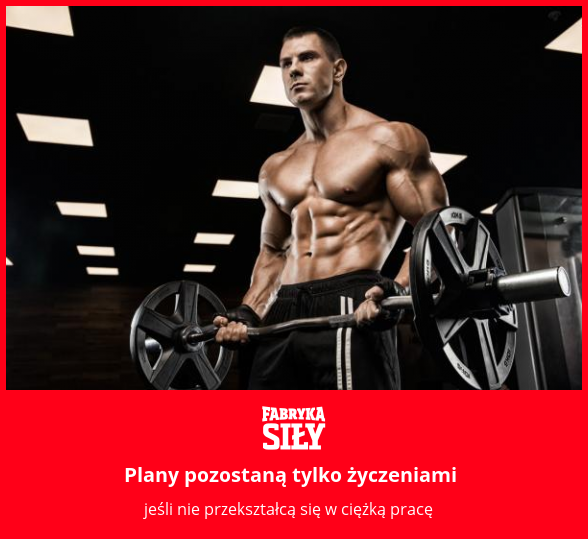 Plany pozostaną tylko życzeniami - motywacja do treningu - Fabryka Siły