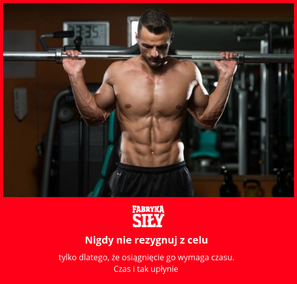 Nigdy nie rezygnuj z celu - motywacja do treningu - Fabryka Siły