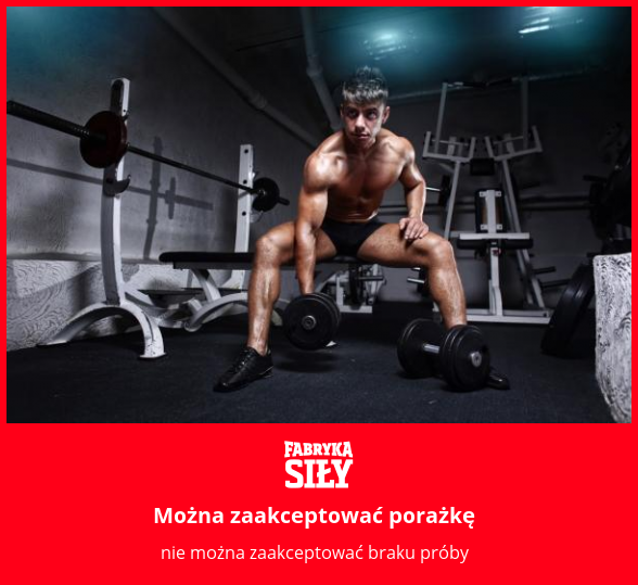 Można zaakceptować porażkę - motywacja do treningu - Fabryka Siły