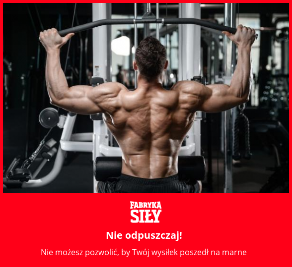 Nie odpuszczaj! - motywacja do treningu - Fabryka Siły