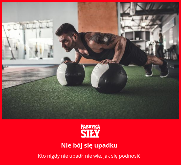 Nie bój się upadku - motywacja do treningu - Fabryka Siły