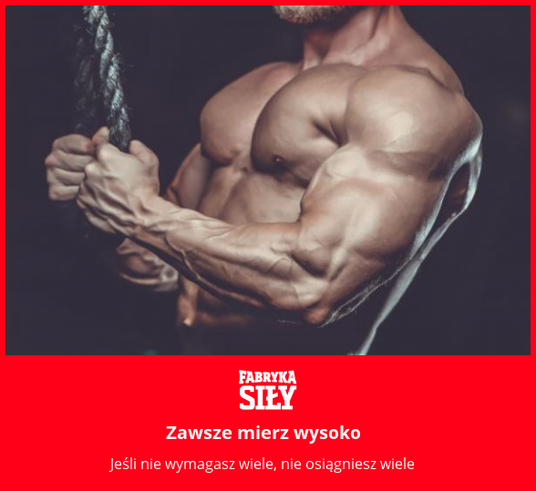 Zawsze mierz wysoko - motywacja do treningu - Fabryka Siły