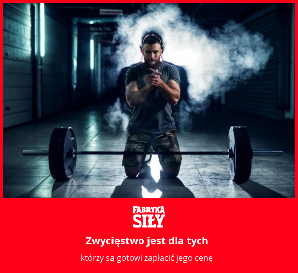 Zwycięstwo jest dla tych - motywacja do treningu - Fabryka Siły