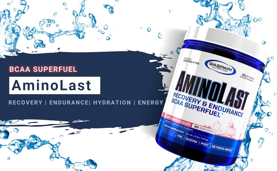 GASPARI NUTRITION - Aminolast - 390g - Watermelon Blast