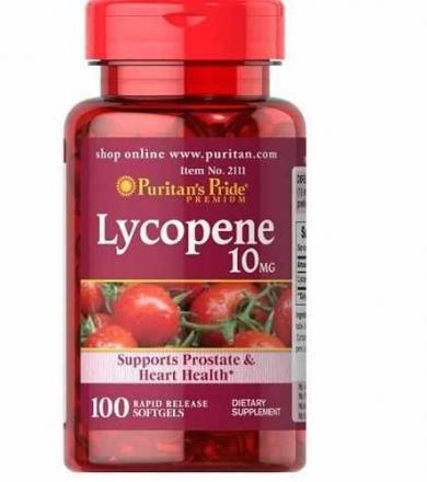 Puritan's Pride Lycopene 10mg - 100soft gels