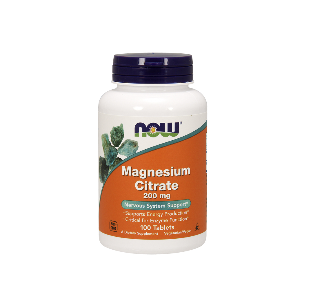 NOW Foods Magnesium Citrate (200 mg) - 250tabl.